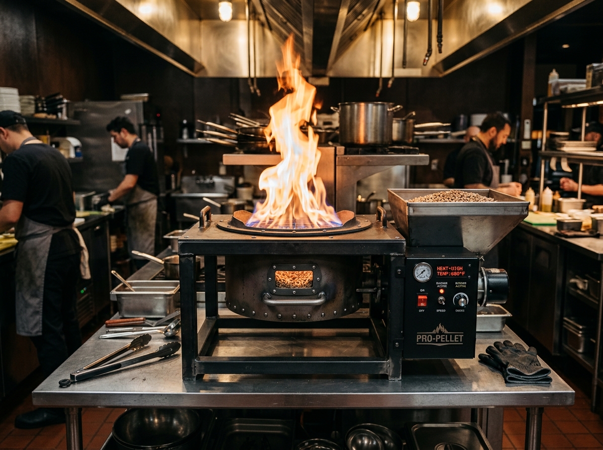 FLAMES 12-inch Commercial Biomass Stove Model