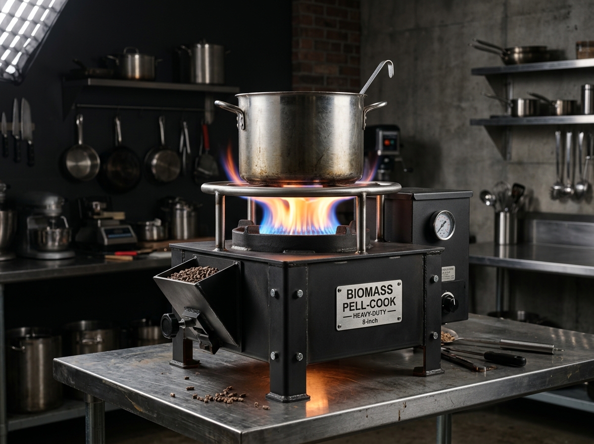 FLAMES 8-inch Commercial Biomass Stove Model
