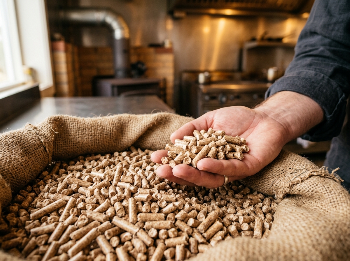 High Density Biomass Wood Pellets for Commercial Stoves